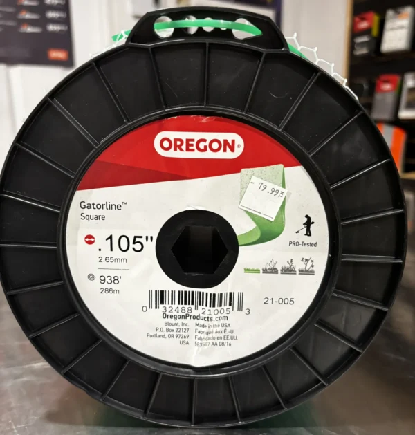 Bobine de fil Oregon Gatorline carré .105 po, 286 m