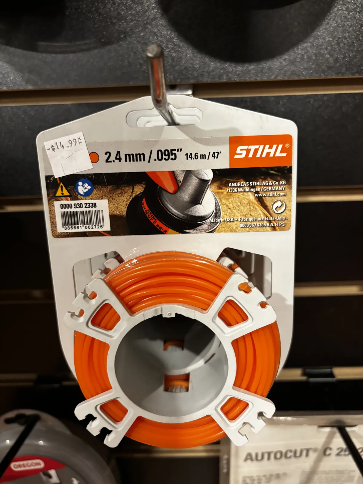 Fil coupe-herbe Stihl 2,4 mm (.095 po), 14,6 m