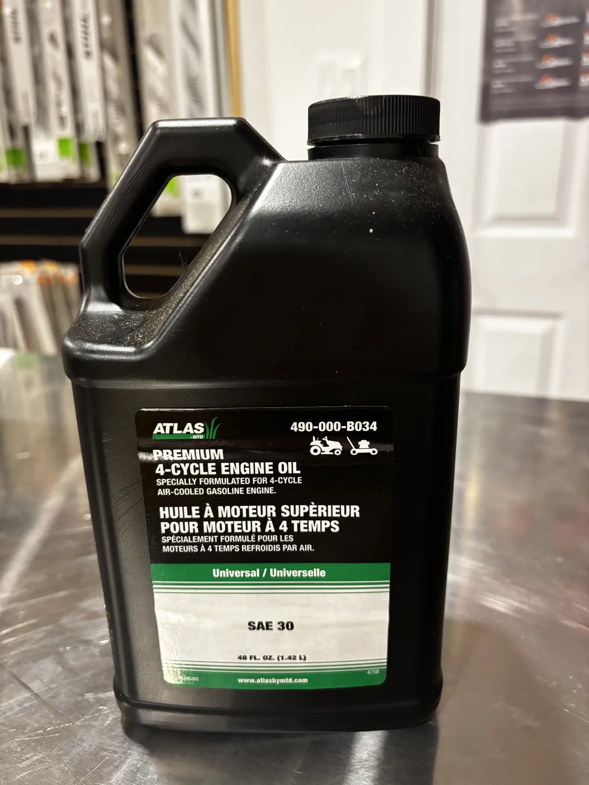 Huile Atlas 4 temps SAE 30, 1,42 L
